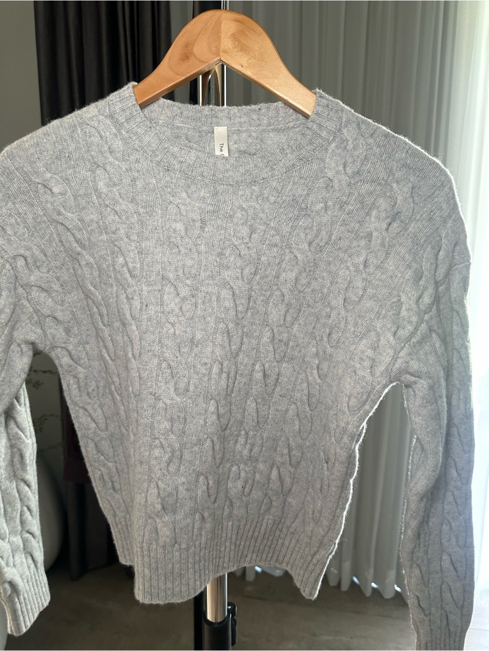Women’s Aritzia Babaton Gray Cable Knit Women's Sweater